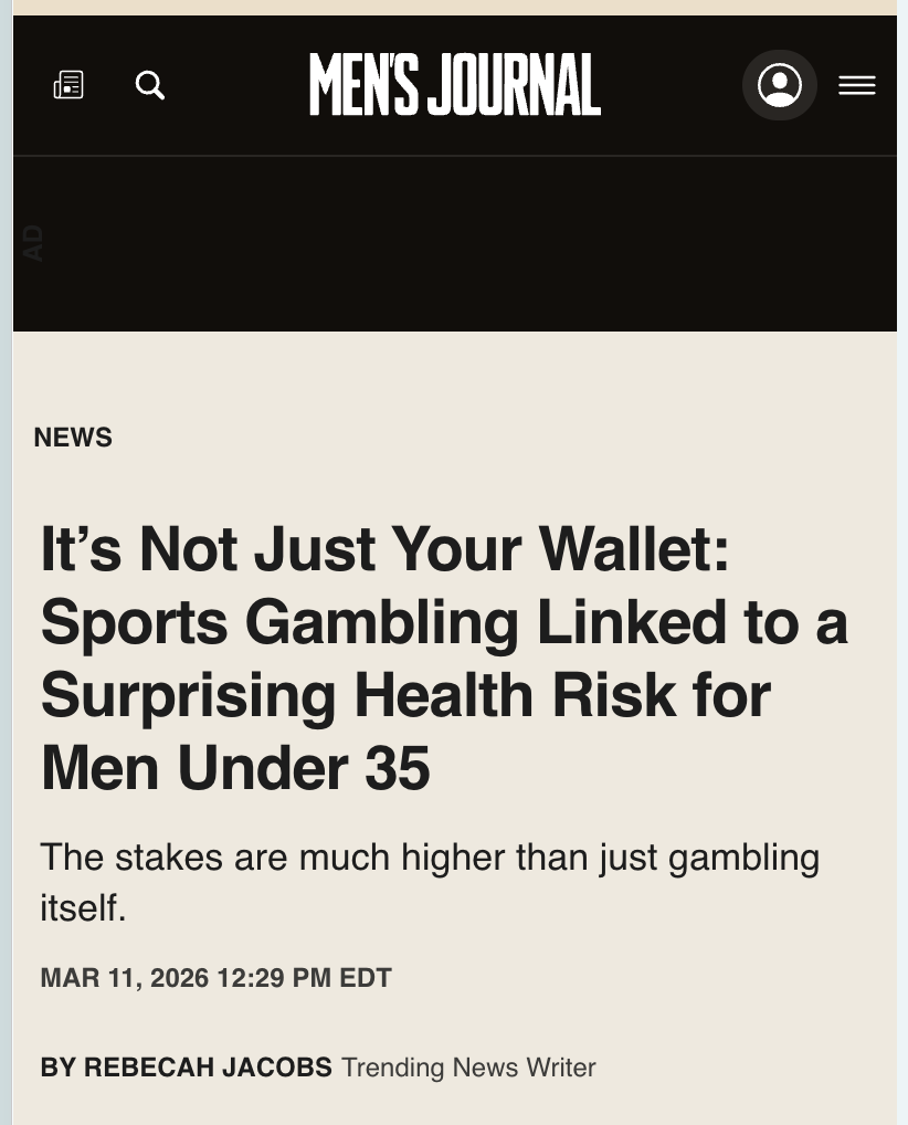 Men's Journal article