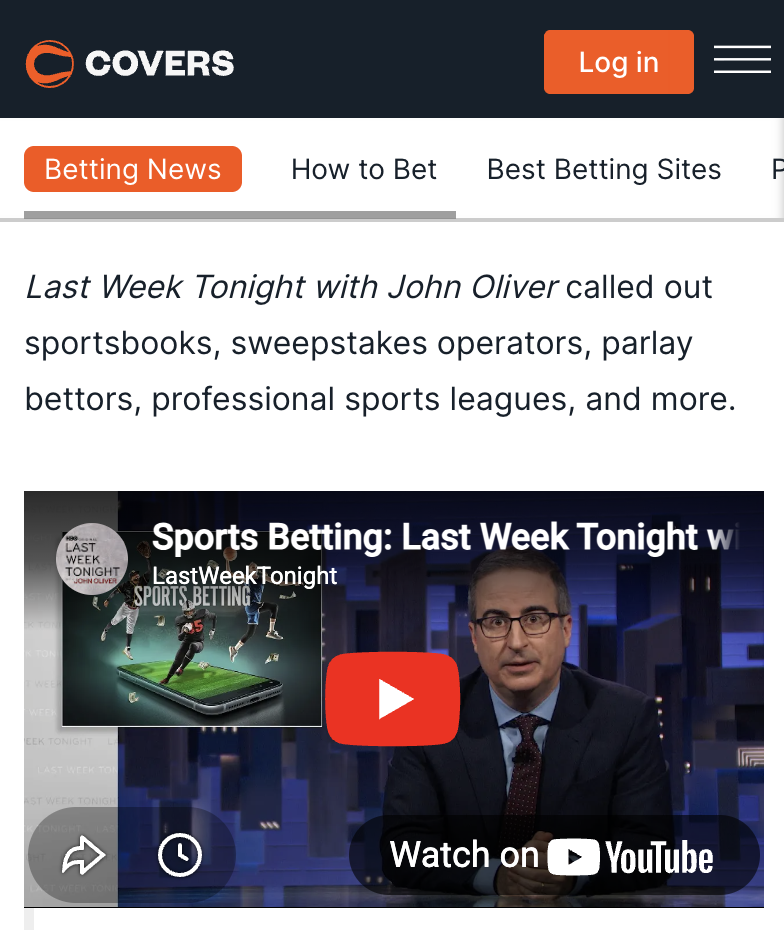 Last Week Tonight / John Oliver (HBO) article